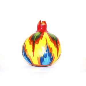handmade colourful ceramic pomegranate