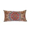 oriental handwoven cushio with multicoloured design