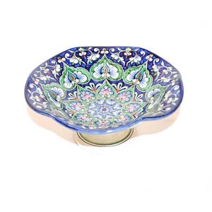 delightful colourful dish with hand-painted design
